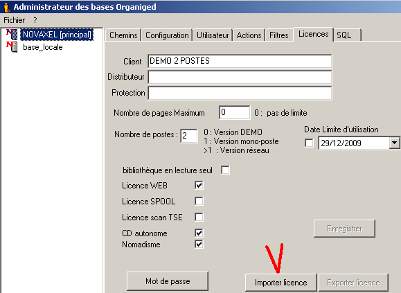 organiged licence